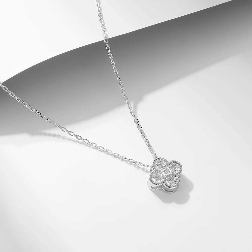 Sparkling Pendant Necklace from France 925 sterling silver 14k gold-plated CZ Kravik Chain Fashion Jewelry W241120