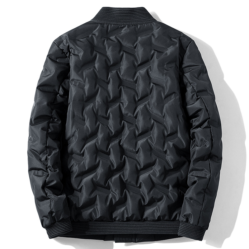 Men's down jacket winter warm stand-up collar jacket men's baseball suit new self-transferring down casual handsome men's clothing m007