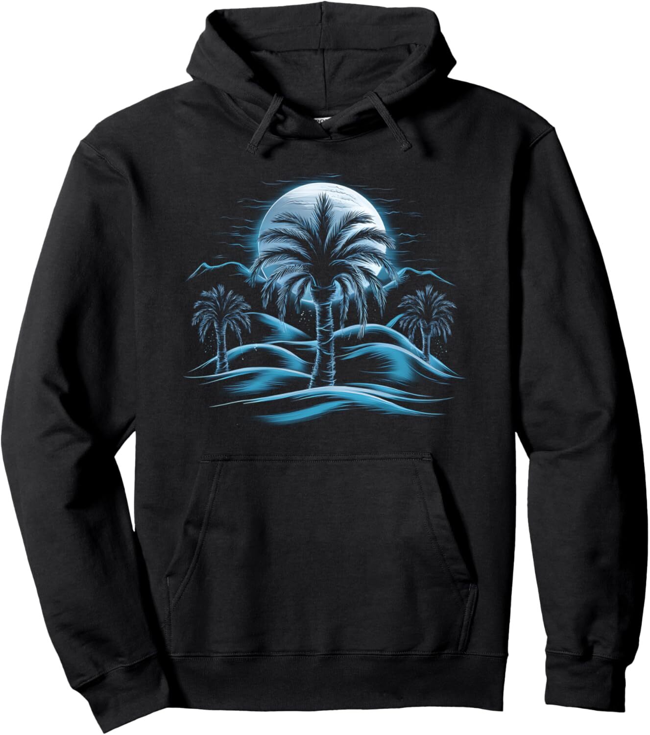 Hoodie for Mens Womens Beach Palm Trees Ocean Sunset Summer Vibes Graphic Pullover Hoodie Graphic Hoodies sweatshirt cool