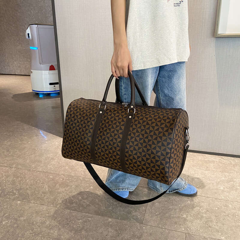 Retro Exquisite Geometric PU Travel Large Capacity High Quality Color Matching Shoulder Bags for Women 2024 Fashion Classic