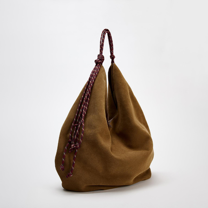 Designer Tassel Women's Shoulder Fashion Brand Brown Suede Handbag Tote Elegant French Style Ladies Underarm Bag PC BagVoyage