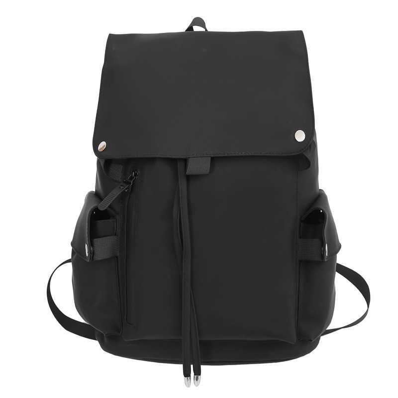 Trendy Boys' Backpack, Casual Flip Cover Computer Backpack, Large Capacity Student Backpack 241120