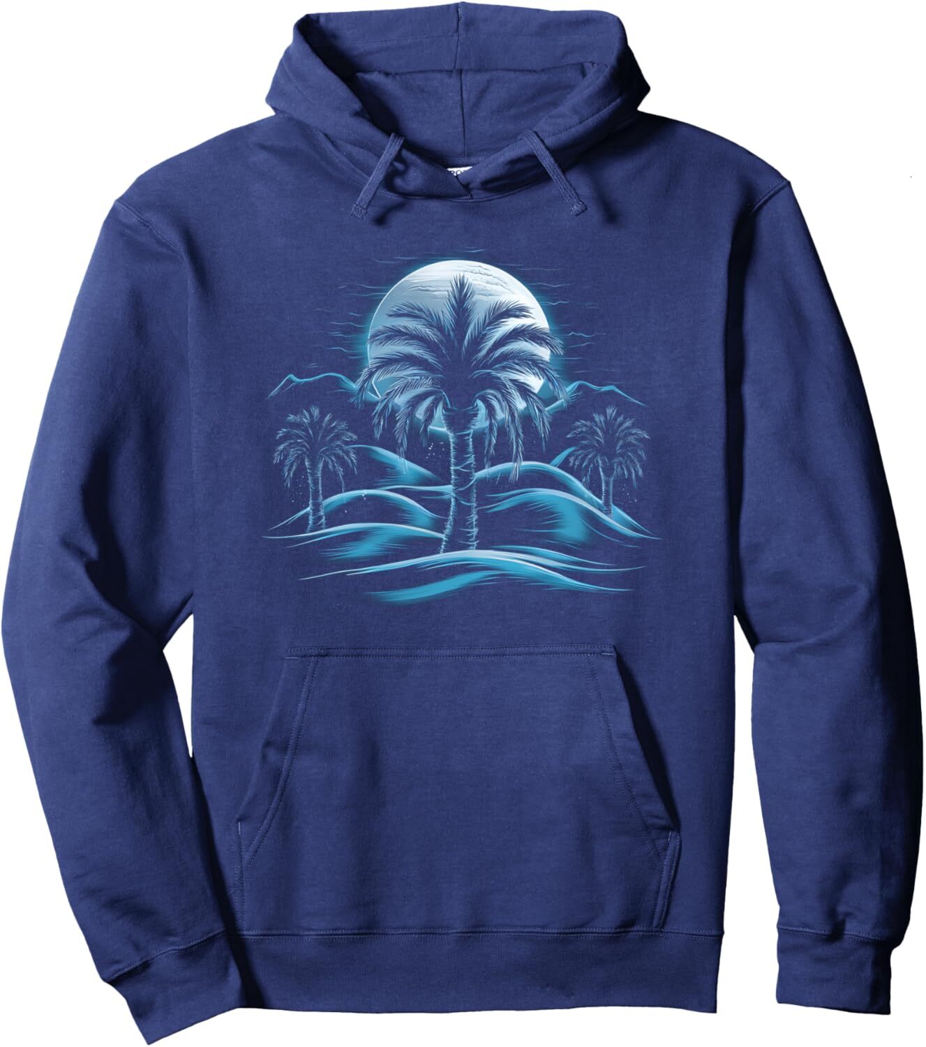Hoodie for Mens Womens Beach Palm Trees Ocean Sunset Summer Vibes Graphic Pullover Hoodie Graphic Hoodies sweatshirt cool