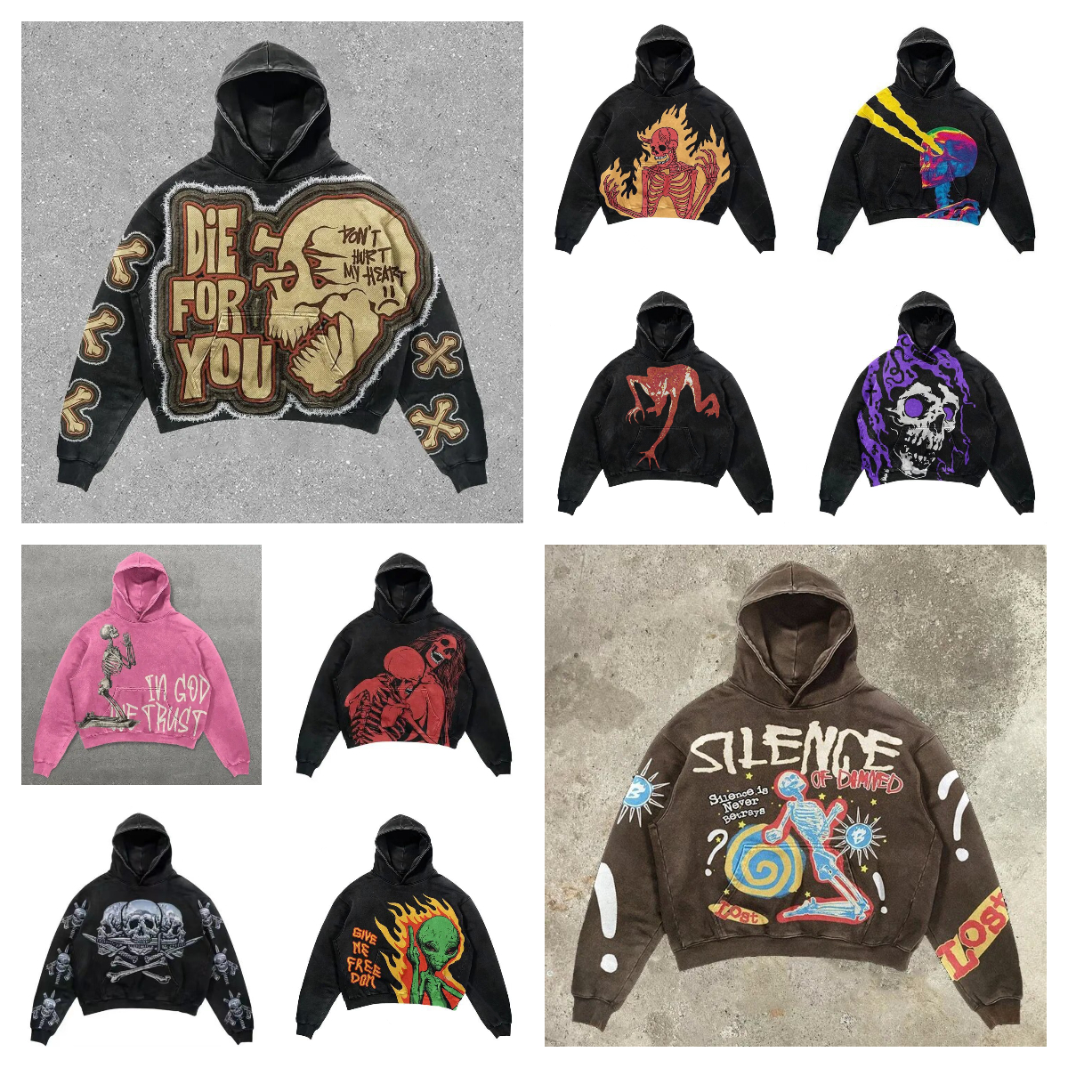 graphic hoodie Y2K hoodie designer hoodie men cotton hoodie Streetwear Hip Hop pullover Harajuku sweatshirt mens designer jumper Vintage men clothing mens hoodie