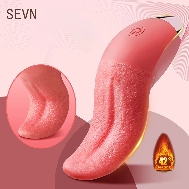 10 Mode Heating Tongue Licking Vibrator Mini Sex Toys for Women Clit Stimulator G-spot Nipple Female Masturbator Couples Product 240419
