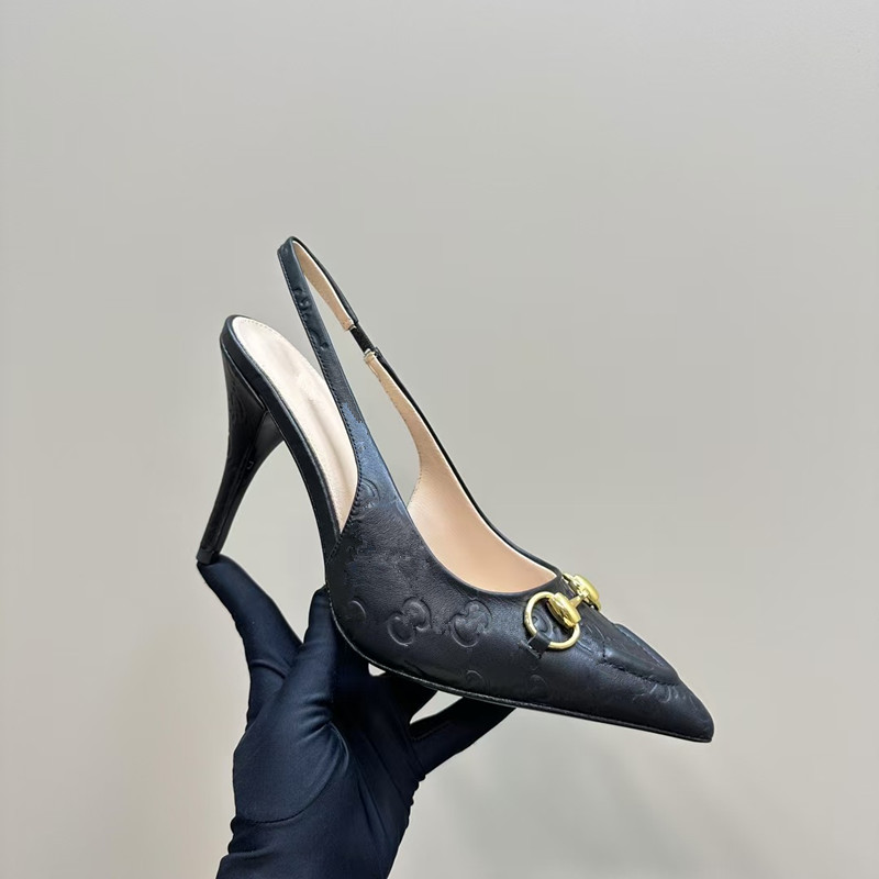 summer sandal Designer sandals High heels Leather womens shoes 4cm 10.5cm summer flat slide Womens beach sandals party wedding shoes womens sandals us35-42