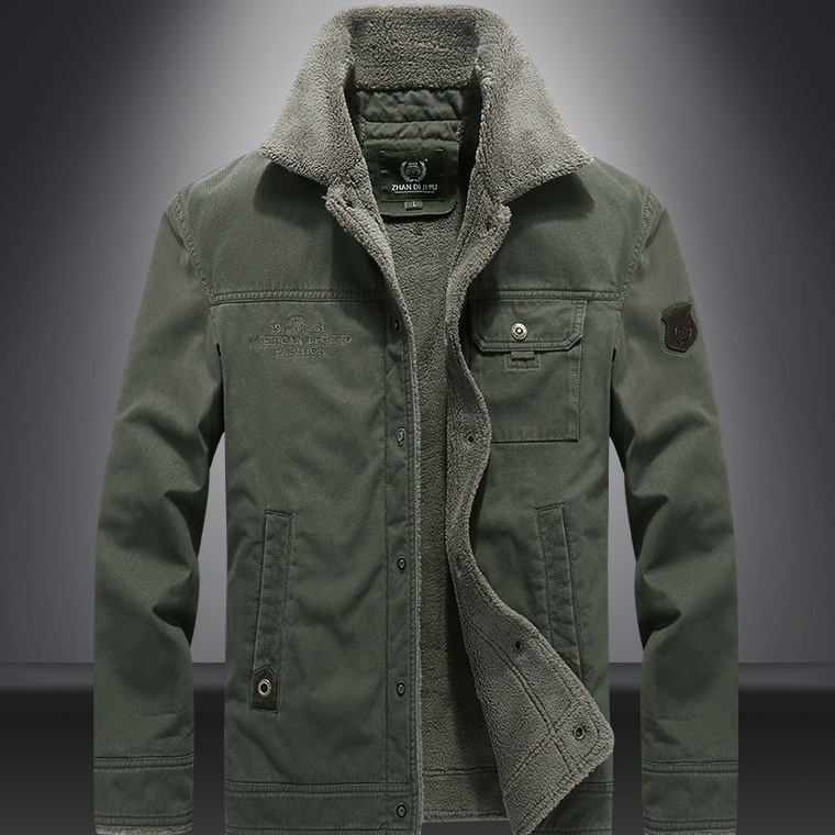New men's cotton-padded jacket men's long field explosive cotton-padded jacket m016