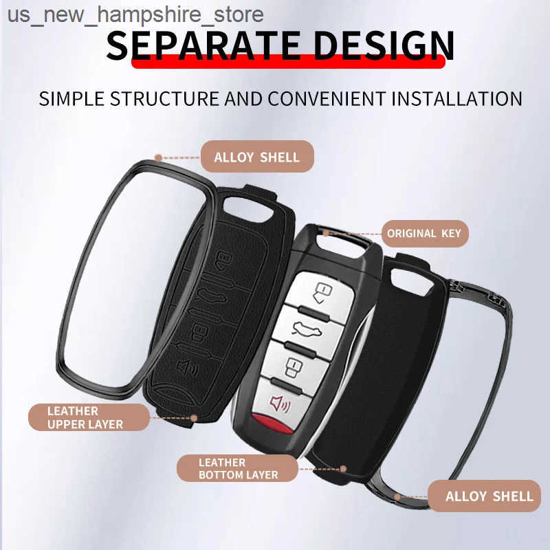 Car Key Zinc Alloy Car Key Case Cover for Great Wall Haval H6 Dargo Jolion 2022 H7 H4 H9 F5 F7 F7X F7H H2S GMW Key Shell Accessories J241120
