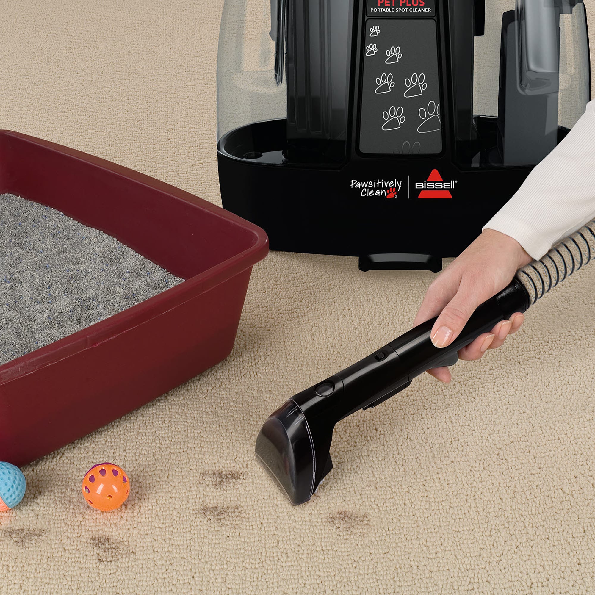 Bissell Pawsitively Clean SpotClean Pet Plus Portable Spot Cleaner, 0.625 Gallon/hr.