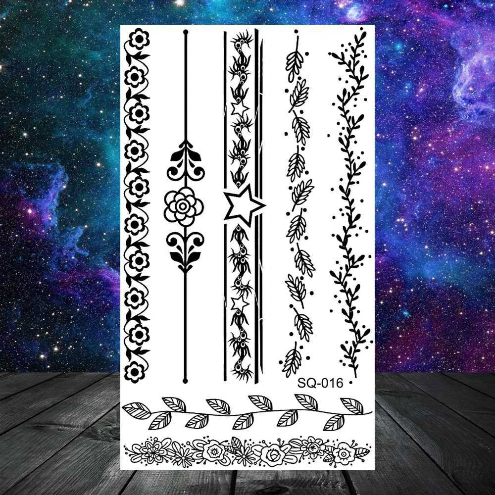 3D Constellation Rose Mountains Tatoos Temporary Tattoos For Women Men Star Moon Sun Realistic Fake Tattoo Small Washable TatoosXJ241120