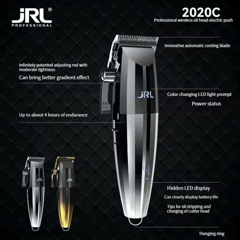 JRL professional hairdresser carving silent electric clipper hairdresser wireless clipper professional electric clipper 241119
