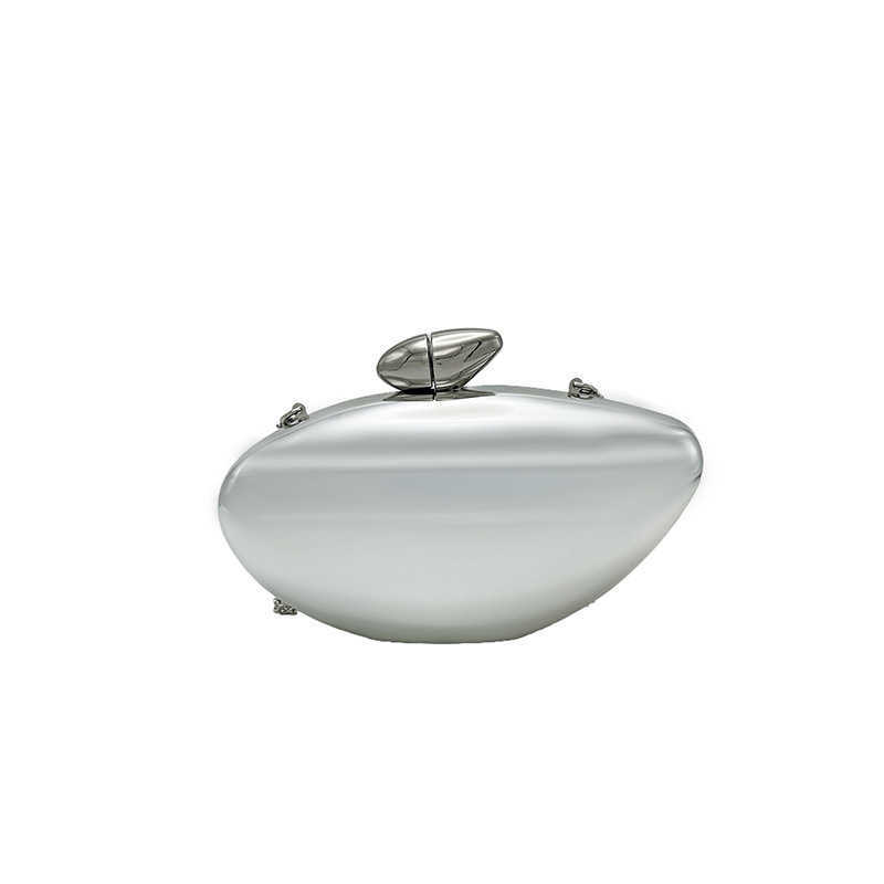 French Goose Egg Box Handbag Personalized Acrylic Banquet Bag Bright Bread Shoulder Cross Bag Female