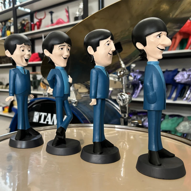 High Quality Classic Nostalgic Figure Resin The Beatle Sculpture Series Music Figurine Home Decor 241120