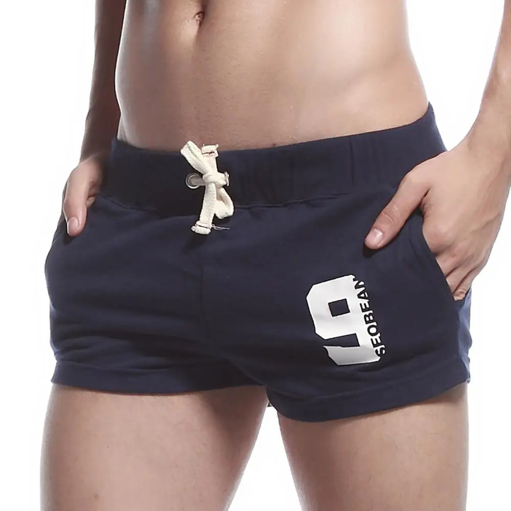 SEOBEAN Men Casual Shorts Cotton Breathable Fitness Jogger Sport Shorts Mens Clothing Bottoms Summer Shorts Home Lounge Gym 240419
