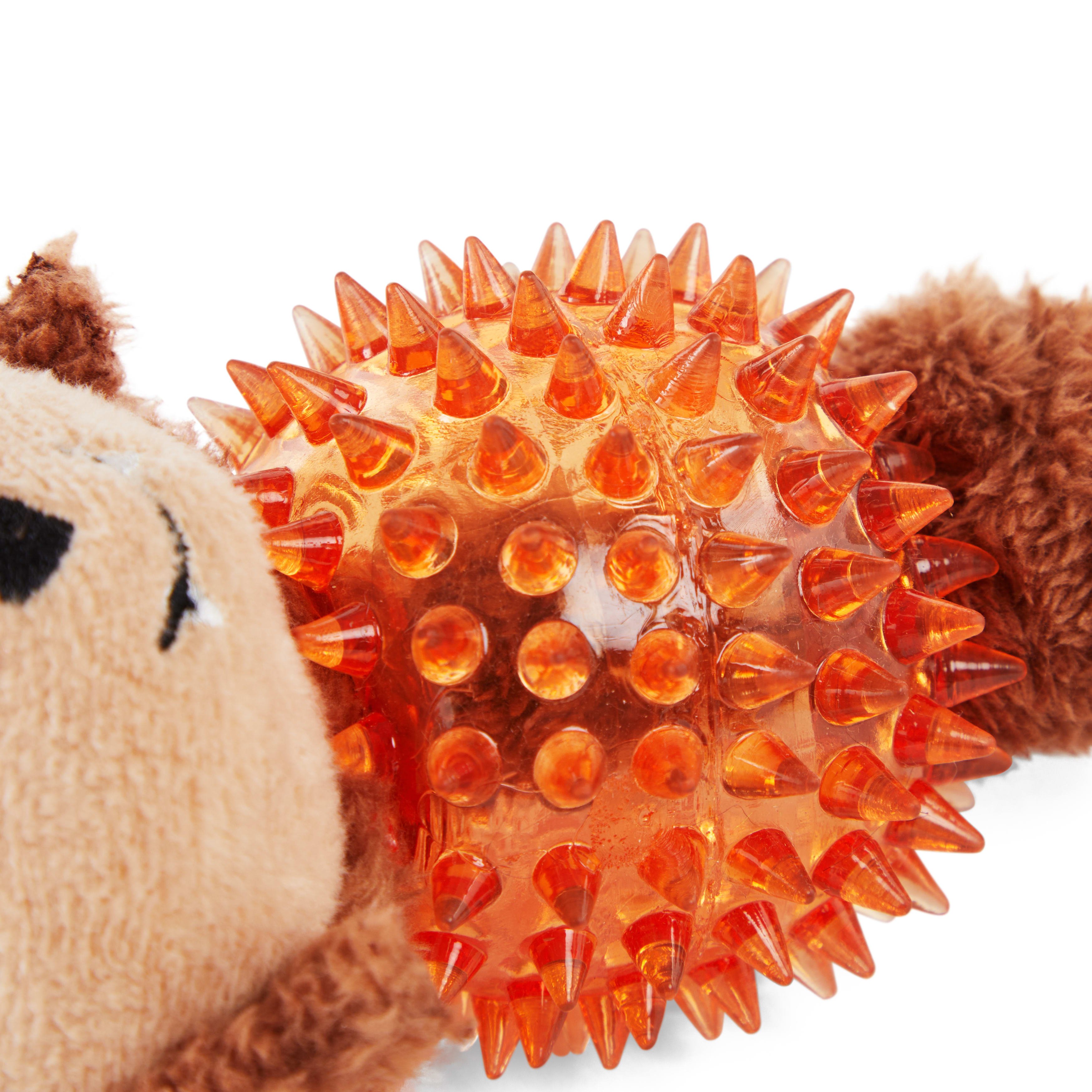 Bootique Werewolf Plush Spike Ball Dog Toy, Medium