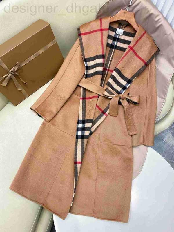 Women's Wool & Blends designer Milan Runway Coats 2024 New Autumn Winter Hooded Long Sleeve Fashion Designer Brand Same Style Tops RPLH