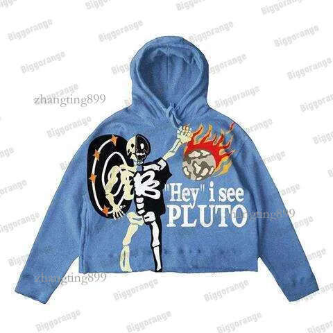 planet Alphabet print hoodie female Gothic style Ins loose sweatshirt male Y2K casual jacket ins trend hooded sweater new
