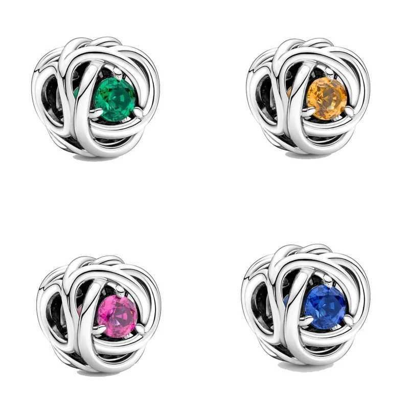 Starting from December Birthstone series alloy silver plated charm beads will be used for DIY bracelets necklaces and jewelry accessories W241119