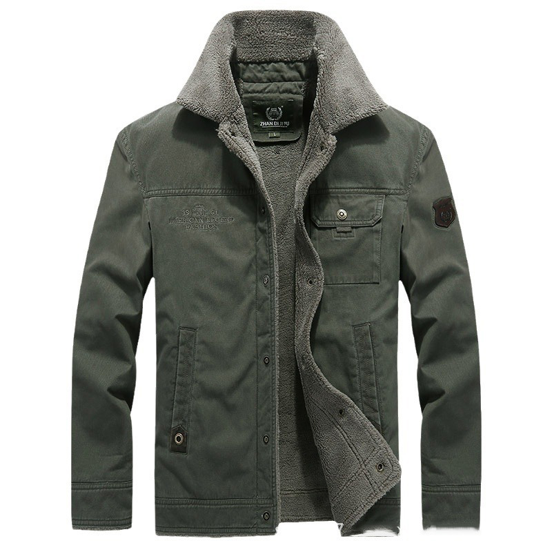 New men's cotton-padded jacket men's long field explosive cotton-padded jacket m016