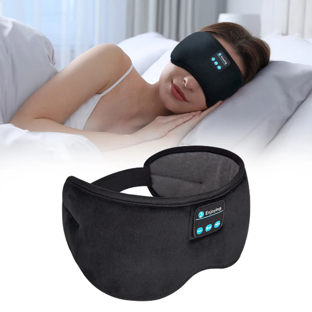 Bluetooth Sleeping Headphones Eye Mask Sleep Headphones Bluetooth Headband Soft Elastic Comfortable Wireless Sleep Mask 241120