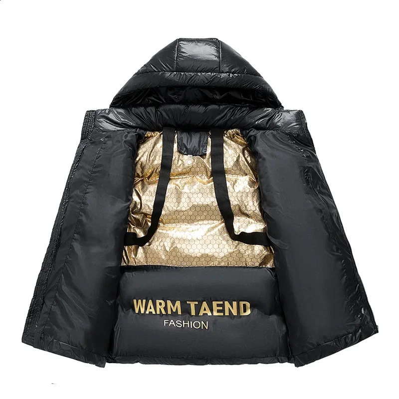 Wintercotton Coat Men Womens Same Style Hooded Warm Waterproof Nano Black Cottonpadded Parkas Casual Scene 241119