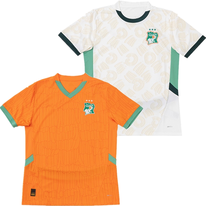 Ivory Cote dIvoire Soccer Jersey Vintage CoastS 2024 25 d'Ivoire Football Shirt Tops Camiseta Futbol Men Home Away Trikot Player version Fans