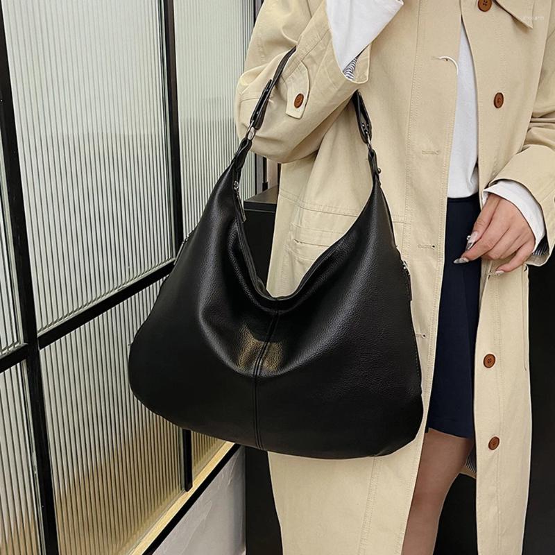 Free Shipping Totes Women PU Shoulder Bag Stylish Single Large Capacity Soft Slouchy Tote Trendy Handbag Retro Purse Designer Bag Luxury Bag Tote Bag
