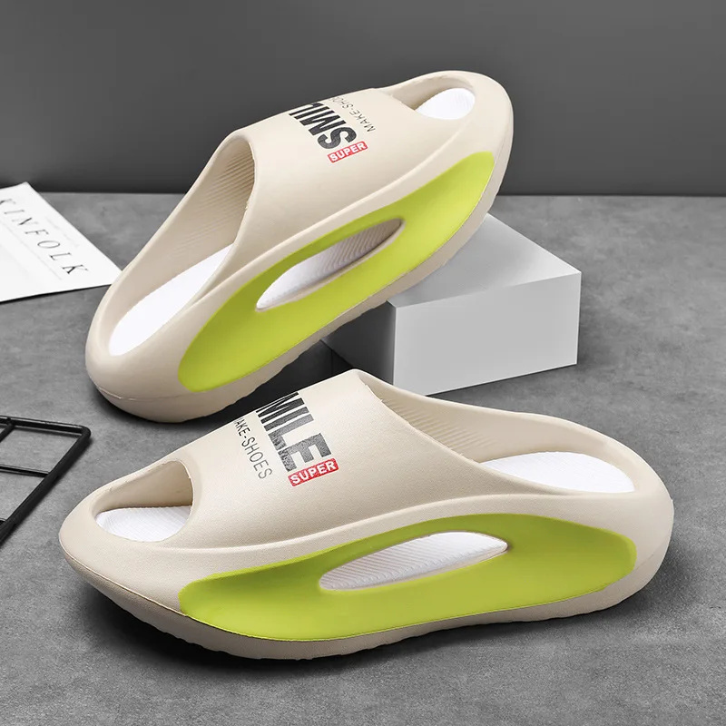 Summer Couple Thick Sole Feet Stepping Cool EVA Men's and Women's Sports Trendy Slippers fashion