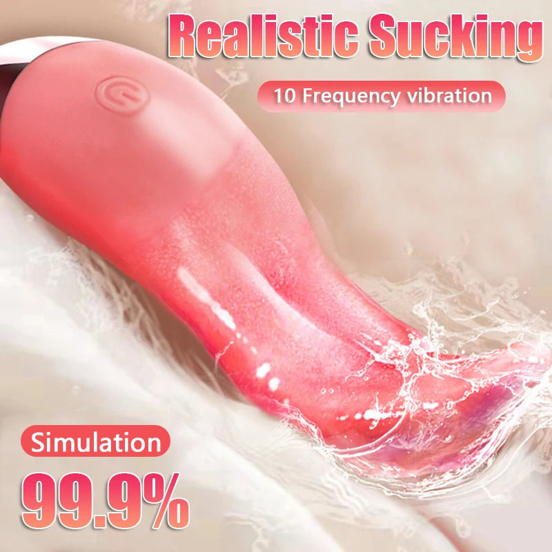 10 Mode Heating Tongue Licking Vibrator Mini Sex Toys for Women Clit Stimulator G-spot Nipple Female Masturbator Couples Product 240419