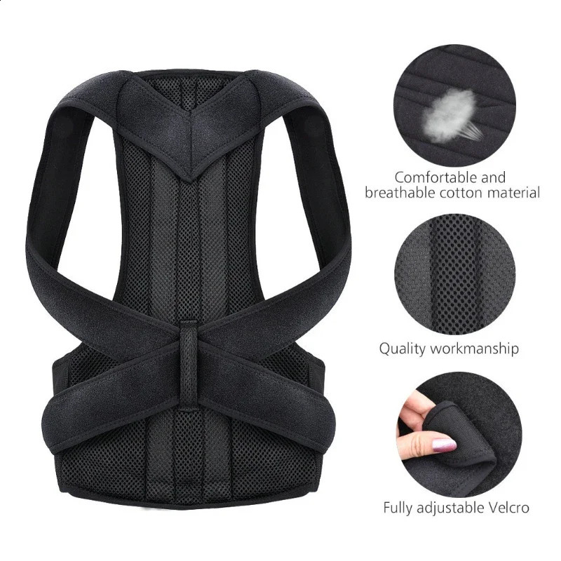 Posture Corrector Back Posture Brace Clavicle Support Stop Slouching and Hunching Adjustable Back Trainer Unisex Correction Belt 241119