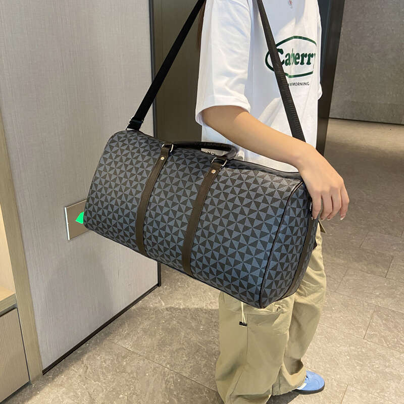 Retro Exquisite Geometric PU Travel Large Capacity High Quality Color Matching Shoulder Bags for Women 2024 Fashion Classic