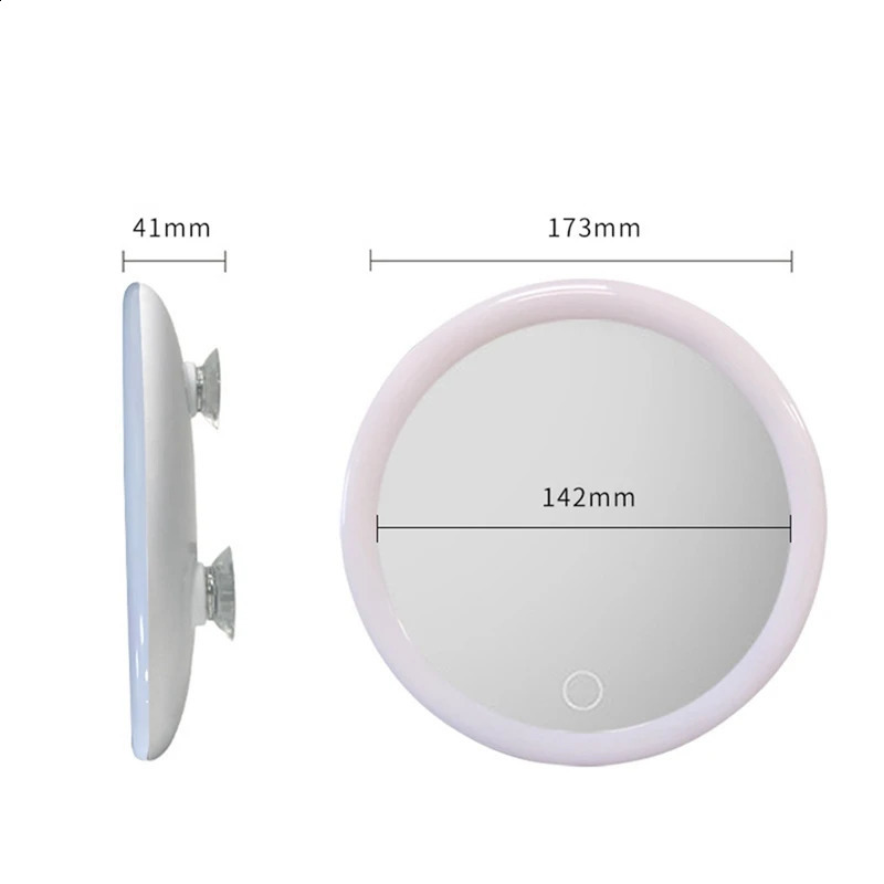 10x magnifying glass illuminated makeup mirror compact LED magnifying glass suitable for bathrooms bedrooms els 241120