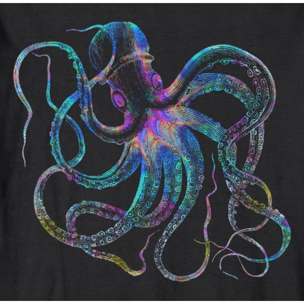 Long Sleeve Shirts for Men sweatshirt Psychedelic Octopus Gift - Trippy Surreal Kraken Sea Monster Long Sleeve Tee Streetwear Casual tops clothes