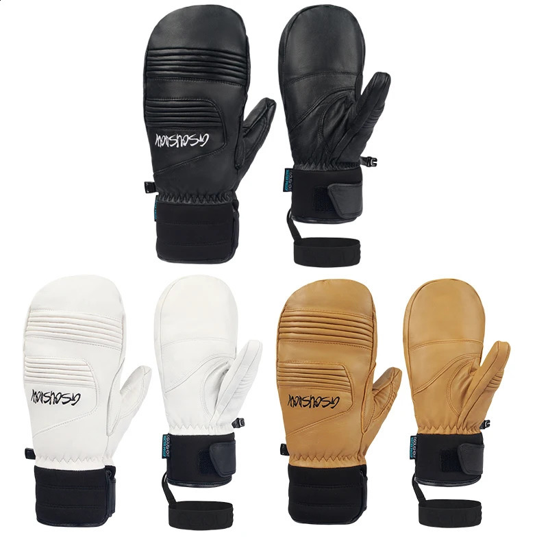 Winter 2025 adult skiing gloves waterproof and windproof snow gloves cotton womens bicycle warm gloves mens sports protective equipment 241119