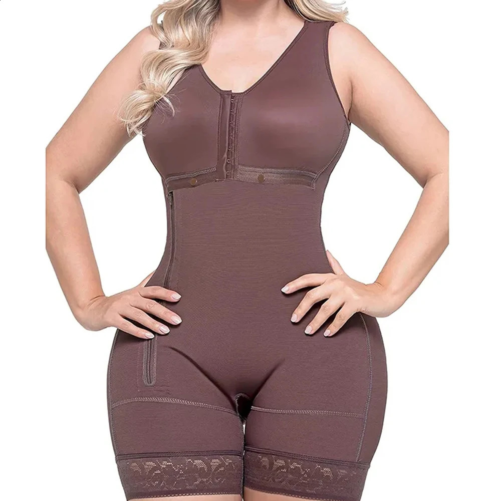 Body Shaper Faja Bodysuit Corset Top Bustier Original Colombian Girdles Postpartum Slimming Shapewear Women Underwear 241120