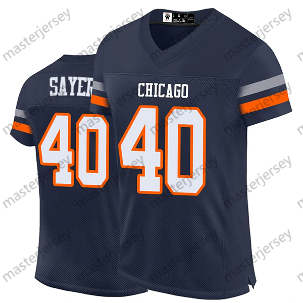 50 Singletary Butkus Sayers 2024 Football Jerseys Perry Hester Ditka Custom All Stitched Name and Number