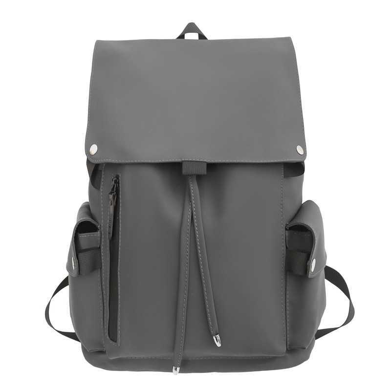 Trendy Boys' Backpack, Casual Flip Cover Computer Backpack, Large Capacity Student Backpack 241120