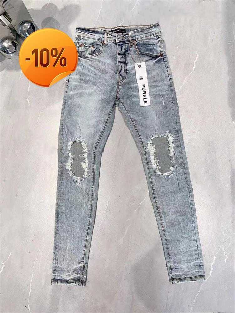 Mens Jeans Hombre designer jean mens man womens puple pant trousers european biker embroidery ripped cotton jeans men cargo black hip hop pants S251155 L250718