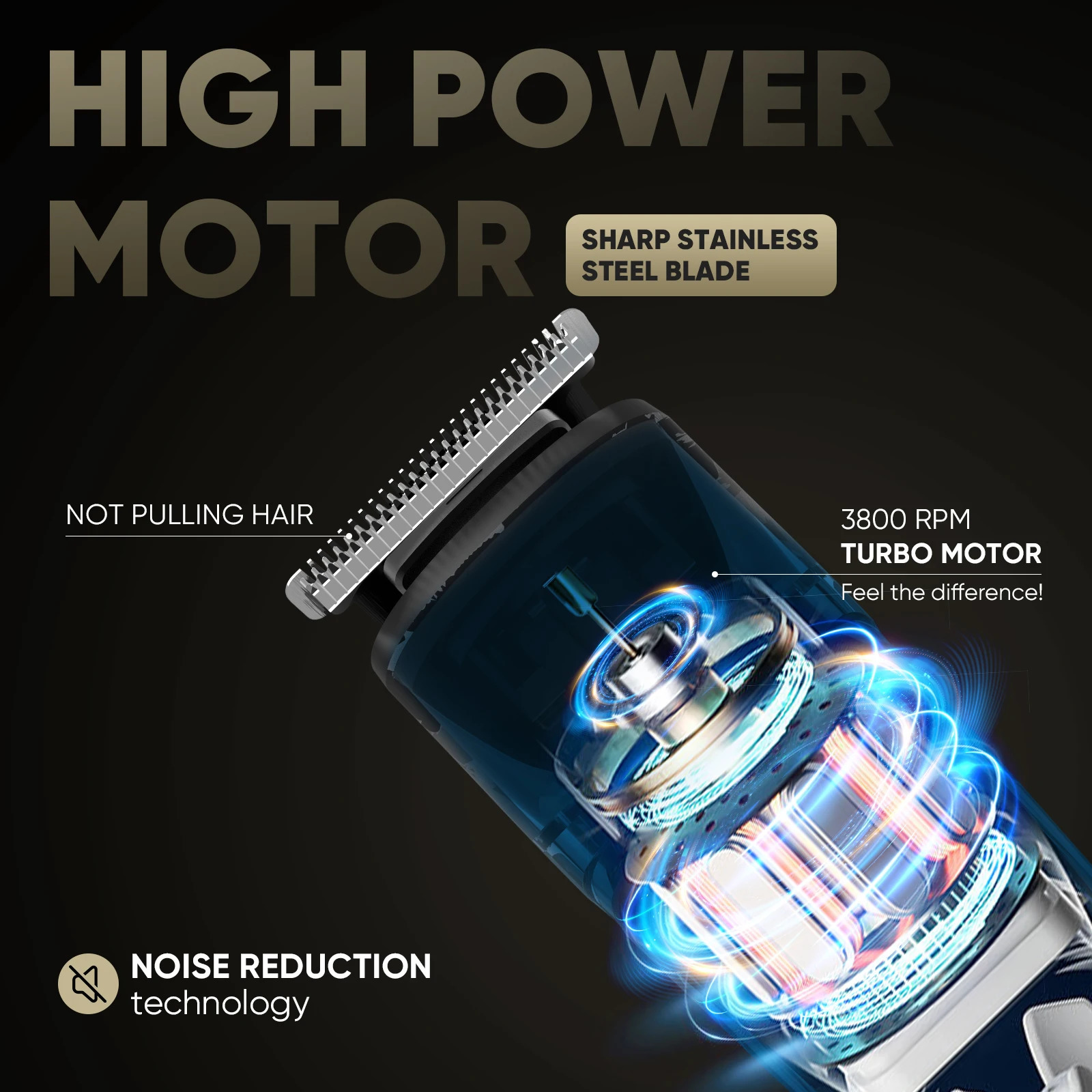 5 in 1 Electric Hair Clippers Men Professional Cordless Hair Trimmer Razors Rechargeable IPX7 Waterproof Hair Cutting Machine 241119