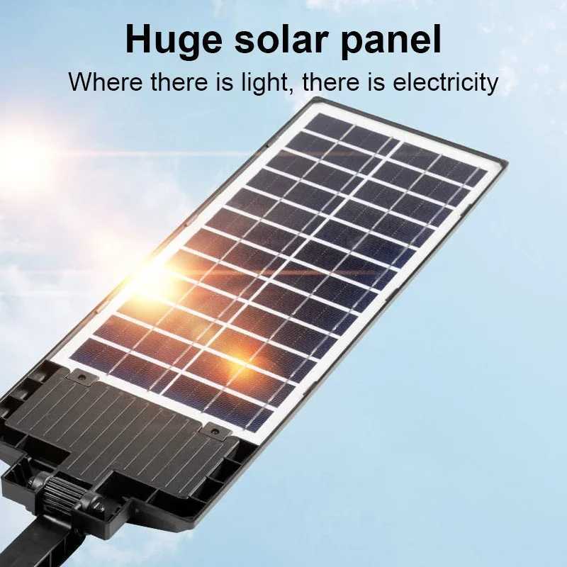 20000LM Solar Lights Outdoor External Solar Lamp with Motion Sensor Remote Control Solar Powered Spotlight Lamp Wall Street Lamp zyc241120