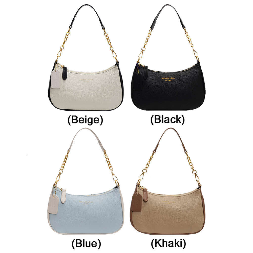 Crossbody Women Adjustable Strap Crescent Bag PU Leather Zipper Closure Casual Handbag for Work Travel
