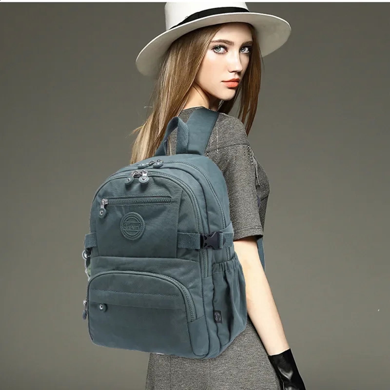 Tegaote Light Travel Mens Backpack Outdoor Backpack High School Student Backpack Womens Backpack High Quality Nylon Waterproof Bag 241112