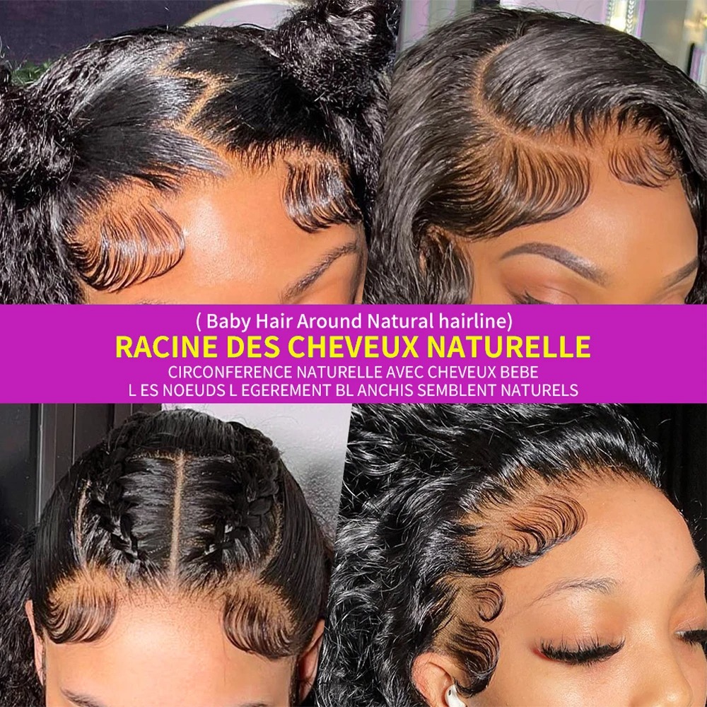10A Water Wave Lace Front Wig 4x4 Lace Closure Wig Glueless 13x4 13x6 Hd Lace Frontal 360 Curly Human Hair Wigs for Women Preplucked