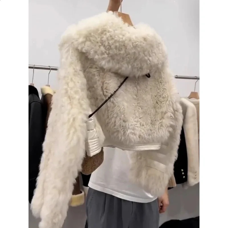 Lamb Wool Jacket For Women - Warm Winter Fleece Coat, Thickened, Large Sizes, Casual Fashion