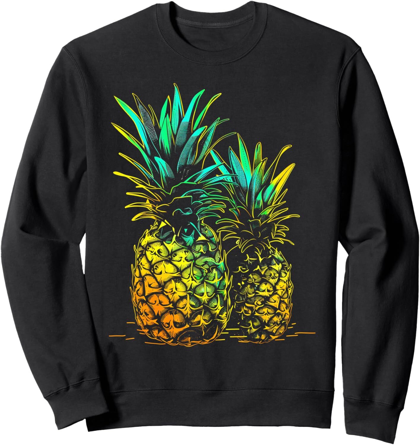 Long Sleeve Shirts for Men sweatshirt Pineapple Tropical Fruit Design Graphic Tees Sweatshirt T shirt Tee Streetwear Casual tops clothes cool
