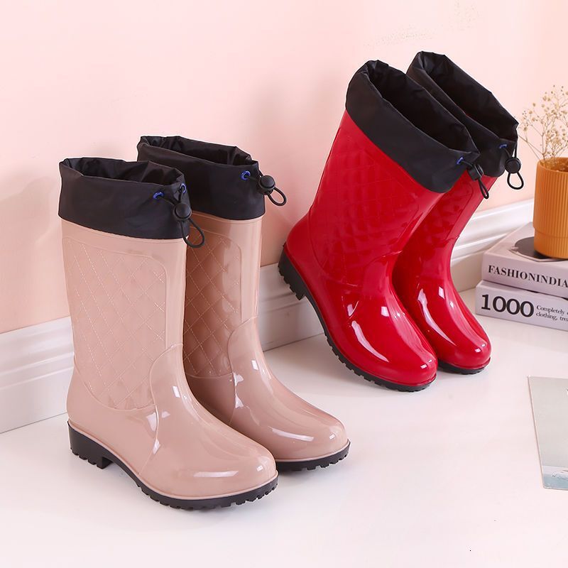 shukou water shoes for women anti slip midsole womens rain boots new rain boots for women adult water boots wearresistant midsole boots