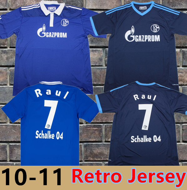 2010 2012 Schalke 04 retro soccer jerseys 10 11 12 Raul Rakitic Farfan Uchida Metzelder Huntelaar classic vintage home away home away football shirt