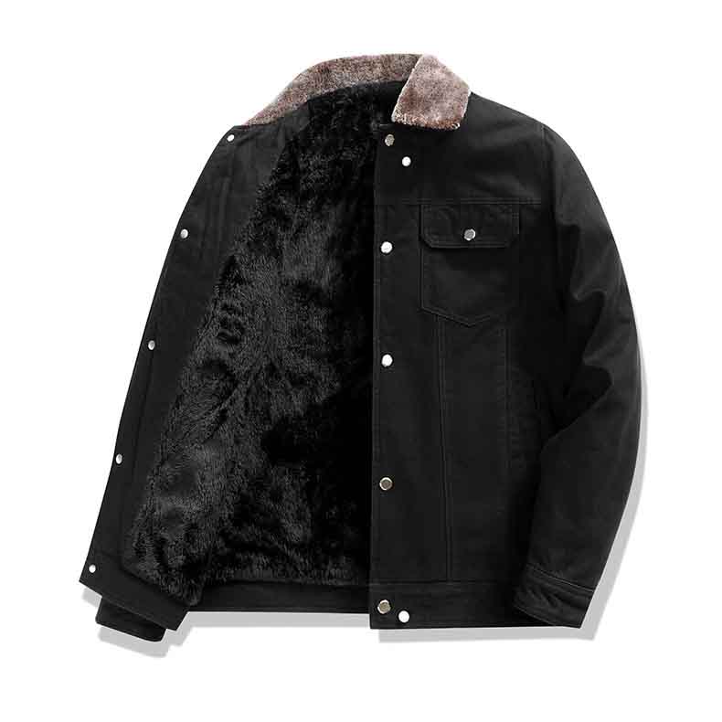 New autumn and winter men's jacket casual cotton-padded jacket lapel loose large size men's fashion plus cotton-padded jacket m018