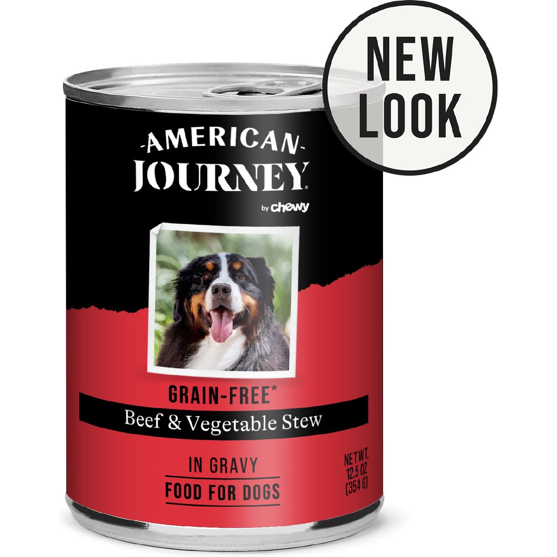 American Journey Stews Beef & Vegetables Recipe in Gravy Grain-Free Canned Dog Food