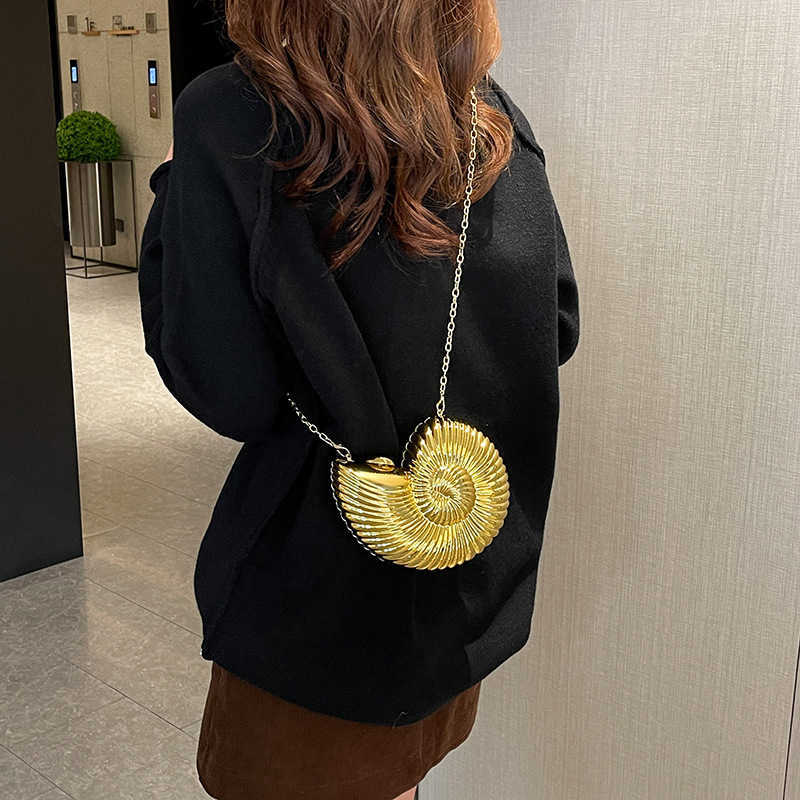 Trendy and niche design, Conch bag for women 2024 new unique acrylic bag, fashionable single shoulder crossbody bag